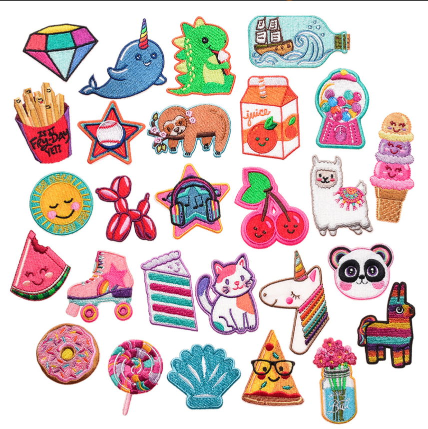 Phone Accessories Pictures - 10 sztuk żywności zwierząt łaty hafty