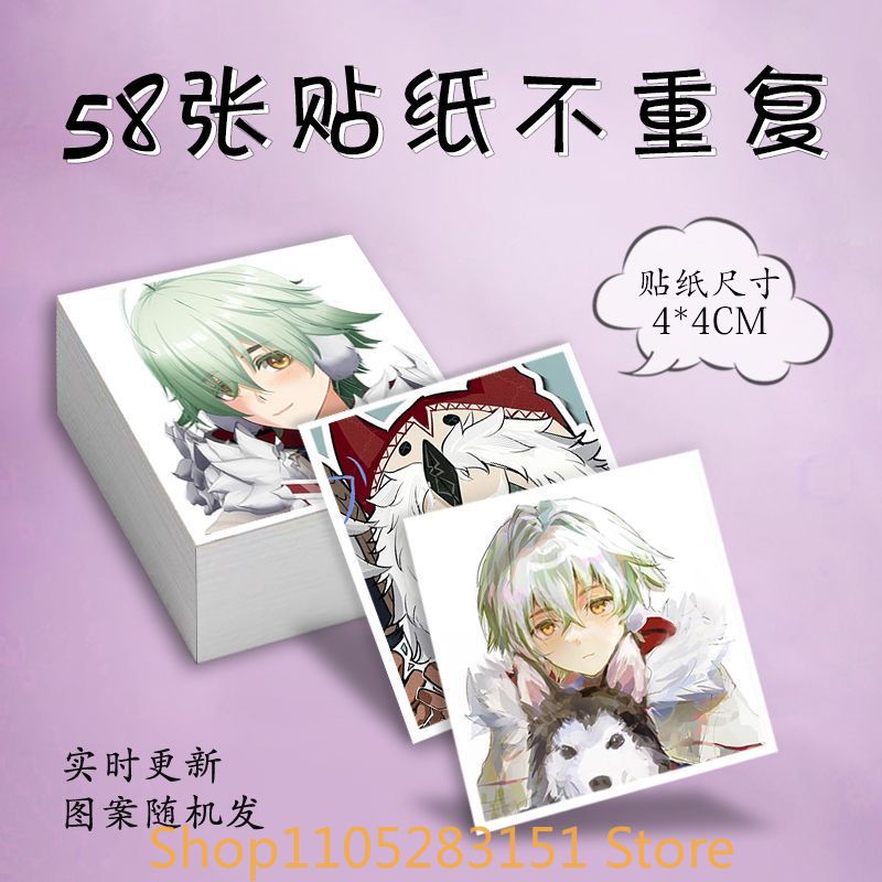 Phone Accessories Cute - Genshin Impact Alyosha Cosplay Anime Naklejki