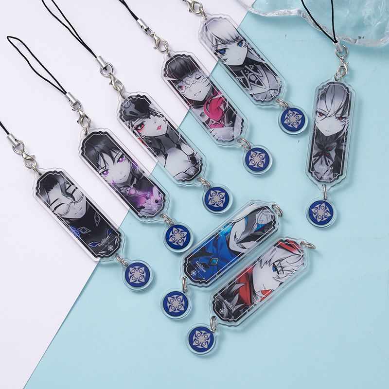 Phone Accessories Jewelry - 8 szt. Anime Breloczek Genshin Impact