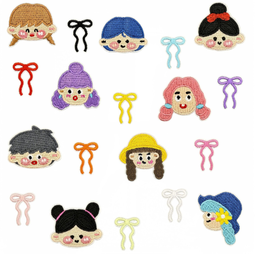 Phone Accessories Pictures - 10 szt. Naszywki z haftem kokardki