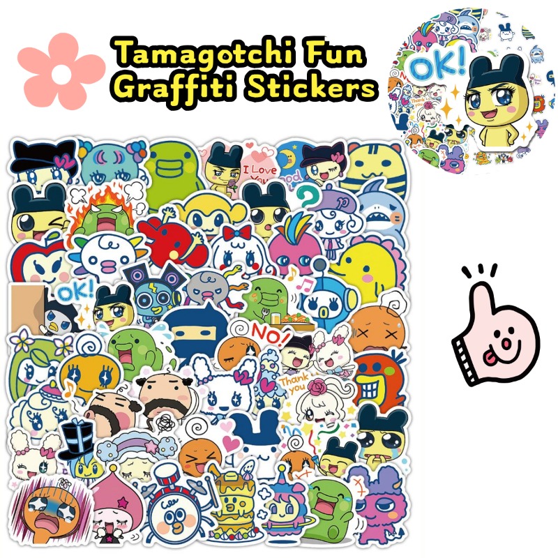 Phone Accessories And Electronics - Japońskie naklejki Tamagotchi, elektroniczny zwierzak Mametchi