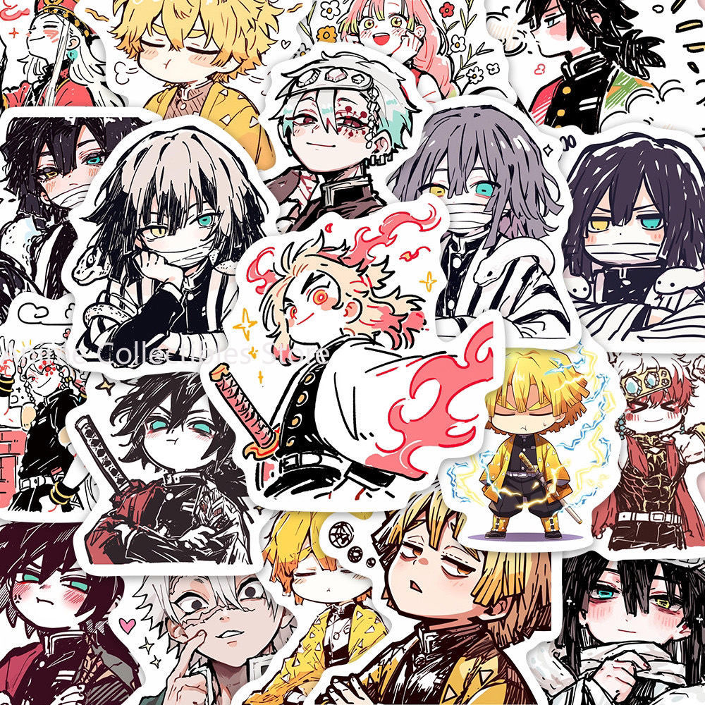 55 szt. Naklejek Demon Slayer  – Phone Accessories Cute recenzja i cena