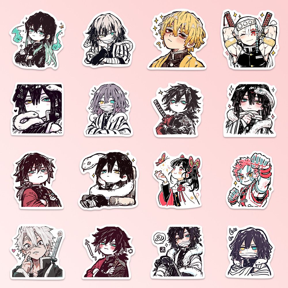 55 szt. Naklejek Demon Slayer  – Phone Accessories Cute recenzja i cena