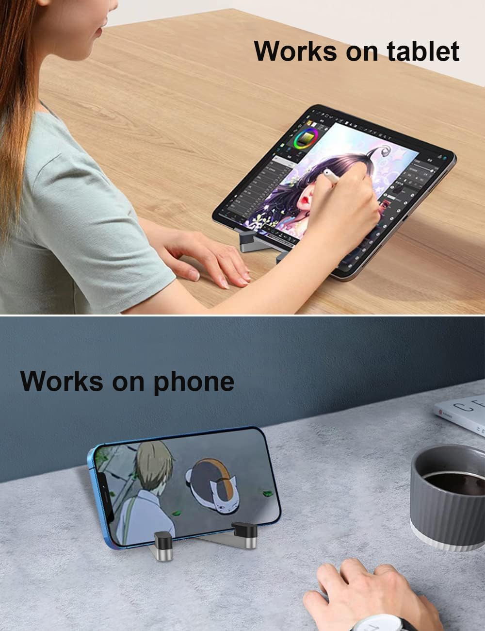 Składany aluminiowy stojak na  – Phone Accessories For Travel recenzja i cena