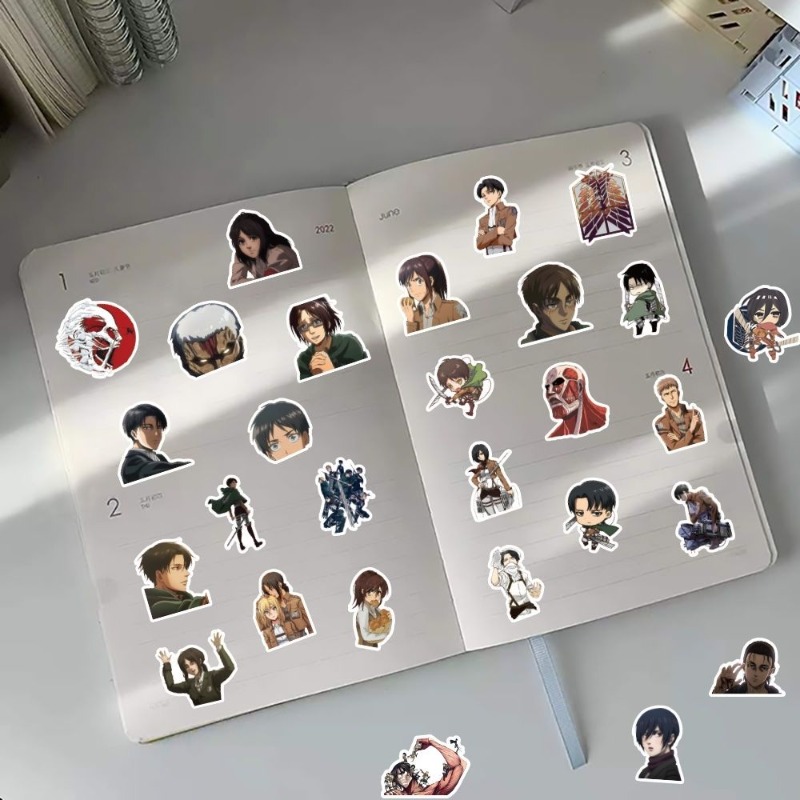 60 szt. Naklejek Anime Atak Ty – Phone Accessories Cute recenzja i cena