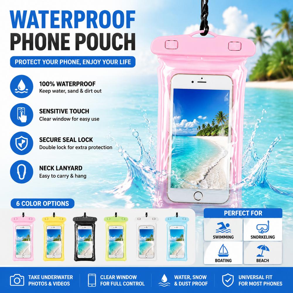 Przezroczyste wodoodporne etui – Phone Accessories For Travel recenzja i cena